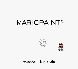 Mario Paint (Japan, USA) Title Screen